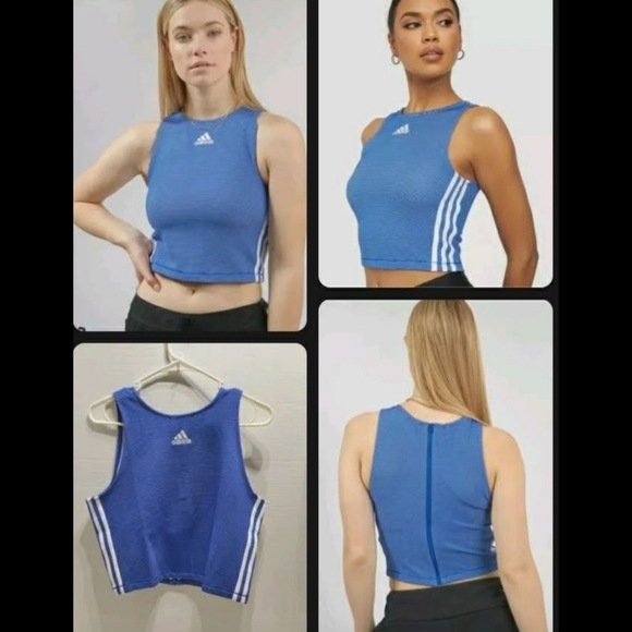 adidas Tops - Adidas Women's Zippable Ribbed Tank Top